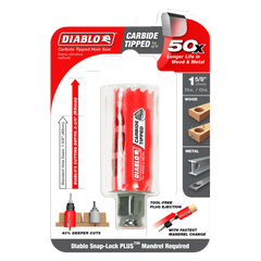 Diablo DHS1625CT 1-5/8" Carbide Teeth Hole Saw for Wood and Metal