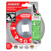 Diablo DDX045CON101C 4-1/2" X-LOCK Diamond Continuous Rim Masonry Cut-Off Disc