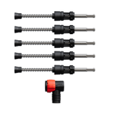 Diablo DMAPLA4420-S6 3/8" x 4" x 9" AMPED™ Rebar Demon™ SDS-Plus 4-Cutter Full Carbide Head Dust Extraction Hammer Drill Bit (5-Pack)