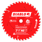 Diablo D0740A 7-1/4" x 40-Teeth Finish Saw Blade for Wood