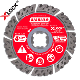 Diablo DDX045SET101C 4-1/2" X-LOCK Diamond Segmented Turbo Masonry Cut-Off Disc