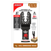 Diablo DOU125BW3 1-1/4" Demo Demon™ Universal Fit Bi-Metal Oscillating Blades for Nail-Embedded Wood (3-Pack)
