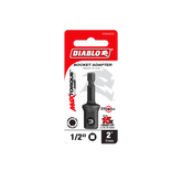Diablo DSA0500 1/4" Hex to 1/2" Square Socket Adapter