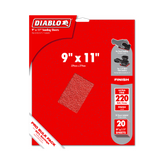 Diablo DCS911220S20G 9" x 11" 220-Grit Sanding Sheets (20-Pack)
