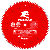Diablo D1090X 10" x 90-Teeth Ultimate Polished Finish Saw Blade for Wood