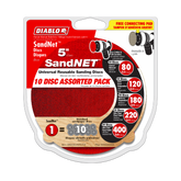 Diablo DND050ASTH10I 5" SandNET™ Disc Assorted Pack (10-Piece)