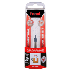 Freud 04-096 1/16" (Dia.) Double Flute Straight Bit