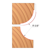 Freud UP137-IC 4-11/16" x 1-35/64" x 1-1/4" Combination Convex & Concave Cutters