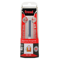 Freud 03-140 1/4" (Dia.) Single Flute Straight Bit