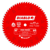 Diablo D1060X 10" x 60-Teeth Fine Finish Saw Blade for Wood