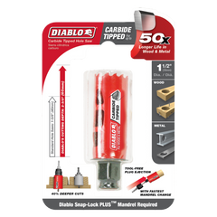 Diablo DHS1500CT 1-1/2" Carbide Teeth Hole Saw for Wood and Metal