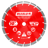 Diablo DMADST1000 10" Diamond Segmented Turbo Masonry Cut-Off Blade