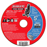 Diablo DBDS50045101F 5" Type 1 Steel Demon™ Metal Cut-Off Disc