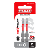Diablo DT102P2 2" #10 Torx Drive Bit