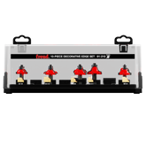 Freud 91-210 10 Piece Decorative Edge Quadra-Cut™ Router Bit Set