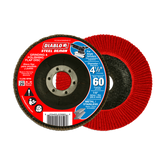Diablo DCX045060N01F 4-1/2" 60-Grit Type 29 Steel Demon™ Flap Disc for Metal