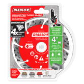 Diablo DMADST0400 4" Diamond Segmented Turbo Masonry Cut-Off Blade