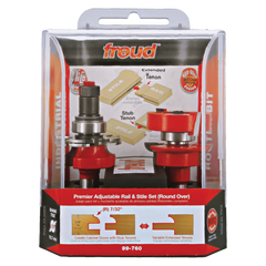 Freud 99-760 1-11/16" (Dia.) Premier Adjustable Rail & Stile Bit - Round Over
