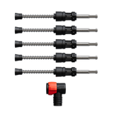 Diablo DMAPLA4400-S6 1/4" x 4" x 9" AMPED™ Rebar Demon™ SDS-Plus 4-Cutter Full Carbide Head Dust Extraction Hammer Drill Bit (5-Pack)