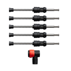 Diablo DMAPLA4400-S6 1/4" x 4" x 9" AMPED™ Rebar Demon™ SDS-Plus 4-Cutter Full Carbide Head Dust Extraction Hammer Drill Bit (5-Pack)