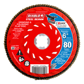 Diablo DCX060080X01F 6" 80-Grit X-LOCK Steel Demon™ Flap Disc for Metal