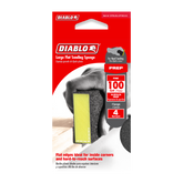 Diablo DFBLBLOFIN04G 5" x 3" x 1" 100-Grit Large Flat Edge Sanding Sponges (4-Pack)
