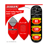 Diablo DCTTIPVGPH15G 3"x 1-1/8" Assorted Hook & Lock™ Fingertip Detail Sanding Sheets (15-Pack)