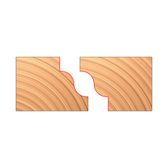 Freud UP280-IC 3-15/16" x 1-3/32" x 1-1/4" Matched Reverse Detail Cutters