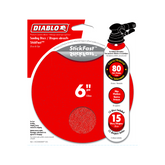 Diablo DCD060080P15G 6" 80-Grit StickFast™ ROS Sanding Discs (15-Pack)