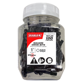 Diablo DSQ21P100 1" #2 Square Drive Bits (100-Pack)
