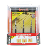 Freud 87-308 3-Piece CNC Fine Detail Router Bit Set