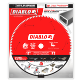Diablo D1272N 12" x 72-Teeth Saw Blade for Thick Aluminum
