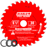 Diablo D055030FMX 5‑1/2" x 30-Teeth Steel Demon™ Saw Blade for Medium Metal