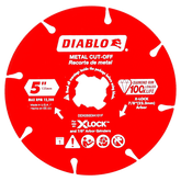 Diablo DDX050DIA101F 5" X-LOCK Diamond Rimmed Metal Cut-Off Disc