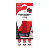 Diablo DFB323DUOH01G 3-2/3" x 9" Reusable Hand Sanding Block