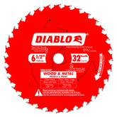 Diablo D0632GPA 6-1/2" x 32-Teeth Carbide Saw Blade for Wood and Metal