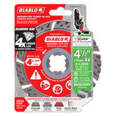 Diablo DDX045SET101C 4-1/2" X-LOCK Diamond Segmented Turbo Masonry Cut-Off Disc