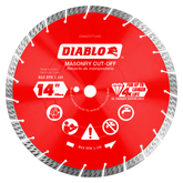Diablo DMADST1400 14" Diamond Segmented Turbo Masonry Cut-Off Blade