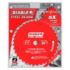Diablo D0736CFM 7" x 36-Teeth Steel Demon™ Cermet II Saw Blade for Thick Metal