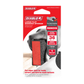 Diablo DFBLBLOCOR01G 5" x 3" x 1" 36-Grit Large Flat Edge Sanding Sponge