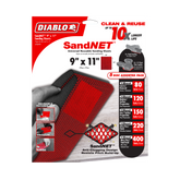 Diablo DND911ASTH05G 9" x 11" Assorted SandNET™ Reusable Sanding Sheets (5-Piece)