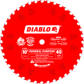Diablo D1040X 10" x 40-Teeth General Purpose Saw Blade for Wood