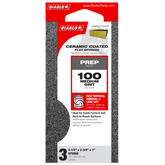Diablo DFBBLOCFIN03G 4" x 2-1/2" x 1" 100-Grit Flat Edge Sanding Sponges (3-Piece)