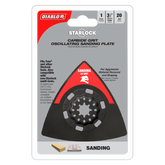 Diablo DOS20CGSP 3-1/2" 20-Grit Starlock Carbide Grit Oscillating Sanding Plate