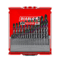 Diablo DMD-S29 Metal Demon™ Drill Bits Set for Mild, Hardened and Stainless Steels (29-pc)