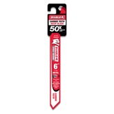 Diablo DS0620CF 6" 20TPI Steel Demon™ Carbide Teeth Reciprocating Saw Blade for Thin Metal