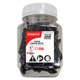 Diablo DT251P100 1" #25 Torx Drive Bits (100-Pack)