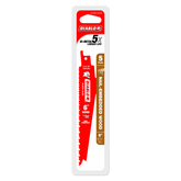 Diablo DS0612BW5 6" 6/12TPI Bi-Metal Reciprocating Saw Blades for Nail-Embedded Wood (5-Pack)