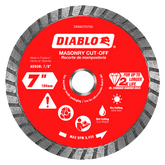 Diablo DMADT0700 7" Diamond Turbo Masonry Cut-Off Disc