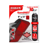 Diablo DND911320H05G 9" x 11" 320-Grit SandNET™ Reusable Sanding Sheets (5-Piece)